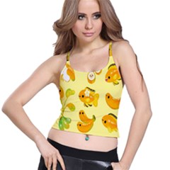 Banana Cichlid Spaghetti Strap Bra Top by artworkshop