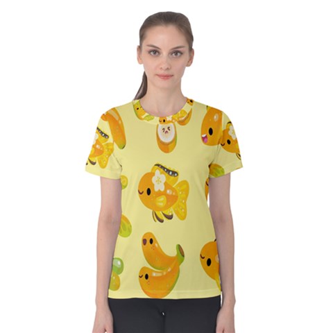 Banana Cichlid Women s Cotton Tee by artworkshop