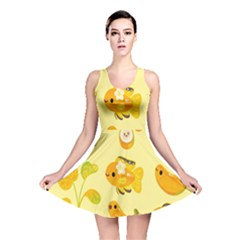 Banana Cichlid Reversible Skater Dress by artworkshop