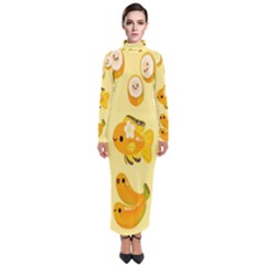 Banana Cichlid Turtleneck Maxi Dress by artworkshop