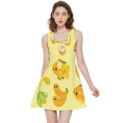 Banana Cichlid Inside Out Reversible Sleeveless Dress