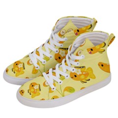 Banana Cichlid Women s Hi-top Skate Sneakers by artworkshop