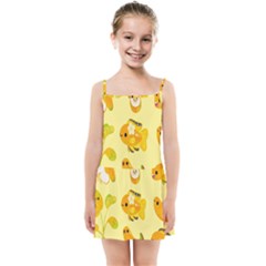 Banana Cichlid Kids  Summer Sun Dress by artworkshop