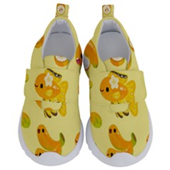 Banana Cichlid Kids  Velcro No Lace Shoes by artworkshop