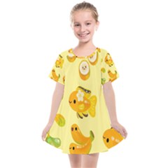 Banana Cichlid Kids  Smock Dress by artworkshop