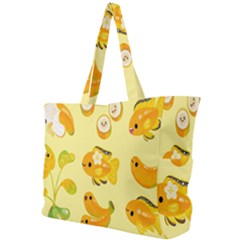 Banana Cichlid Simple Shoulder Bag by artworkshop