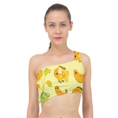 Banana Cichlid Spliced Up Bikini Top  by artworkshop