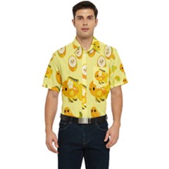 Banana Cichlid Men s Short Sleeve Pocket Shirt 