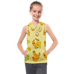 Banana Cichlid Kids  Sleeveless Hoodie by artworkshop