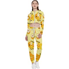 Banana Cichlid Cropped Zip Up Lounge Set