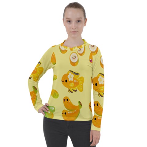 Banana Cichlid Women s Pique Long Sleeve Tee by artworkshop