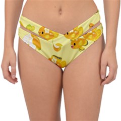 Banana Cichlid Double Strap Halter Bikini Bottom