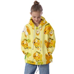 Banana Cichlid Kids  Oversized Hoodie by artworkshop