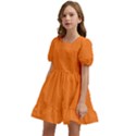 Orange Kids  Short Sleeve Dolly Dress View2