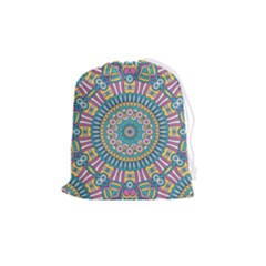 Mandala 01 Drawstring Pouch (medium) by zappwaits