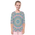 Mandala 01 Kids  Quarter Sleeve Raglan Tee View1