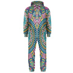 Mandala 01 Hooded Jumpsuit (men) by zappwaits