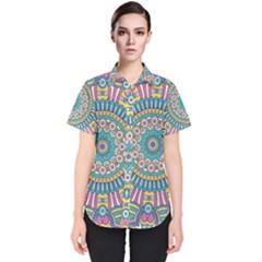 Mandala 01 Women s Short Sleeve Shirt