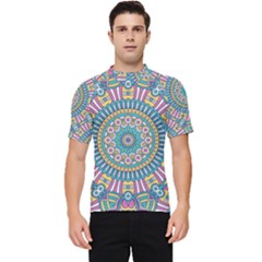 Mandala 01 Men s Short Sleeve Rash Guard by zappwaits