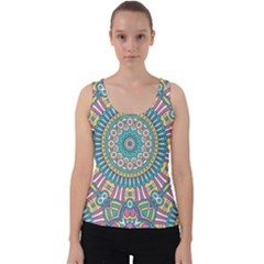 Mandala 01 Velvet Tank Top by zappwaits