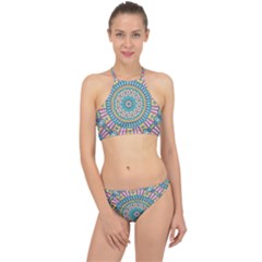 Mandala 01 Racer Front Bikini Set by zappwaits