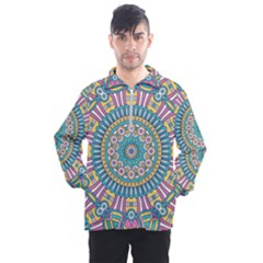 Mandala 01 Men s Half Zip Pullover by zappwaits