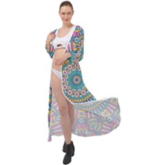 Mandala 01 Maxi Chiffon Beach Wrap by zappwaits