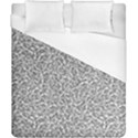 Black And White Hello Text Motif Random Pattern Duvet Cover (California King Size) View1