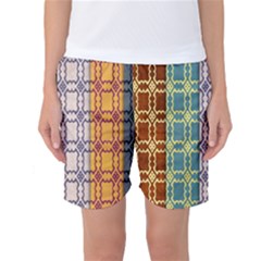 Grungy Vintage Patterns Women s Basketball Shorts by artworkshop