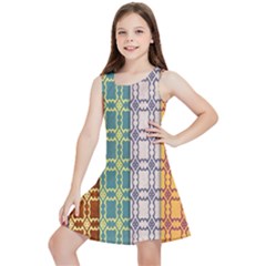 Grungy Vintage Patterns Kids  Lightweight Sleeveless Dress