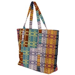 Grungy Vintage Patterns Zip Up Canvas Bag by artworkshop