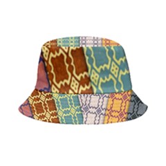 Grungy Vintage Patterns Inside Out Bucket Hat