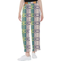 Grungy Vintage Patterns Women s Pants 