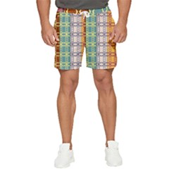 Grungy Vintage Patterns Men s Runner Shorts by artworkshop