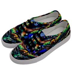 Peacock Feather Drop Men s Classic Low Top Sneakers by artworkshop