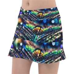 Peacock Feather Drop Classic Tennis Skirt by artworkshop