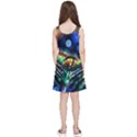 Peacock Feather Drop Kids  Lightweight Sleeveless Dress View2