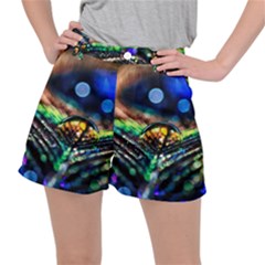 Peacock Feather Drop Ripstop Shorts by artworkshop