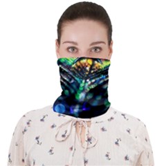 Peacock Feather Drop Face Covering Bandana (adult) by artworkshop