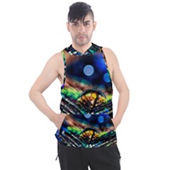 Peacock Feather Drop Men s Sleeveless Hoodie by artworkshop