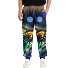 Peacock Feather Drop Men s Elastic Waist Pants