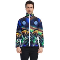 Peacock Feather Drop Men s Bomber Jacket