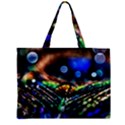 Peacock Feather Drop Zipper Mini Tote Bag View1