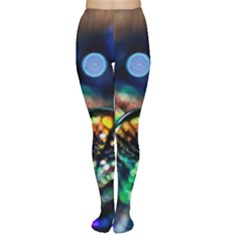 Peacock Feather Drop Tights by artworkshop