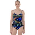 Peacock Feather Drop Sweetheart Tankini Set View1