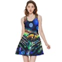 Peacock Feather Drop Inside Out Reversible Sleeveless Dress View1