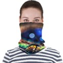 Peacock Feather Drop Face Seamless Bandana (Adult) View1