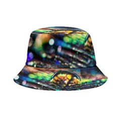 Peacock Feather Drop Bucket Hat