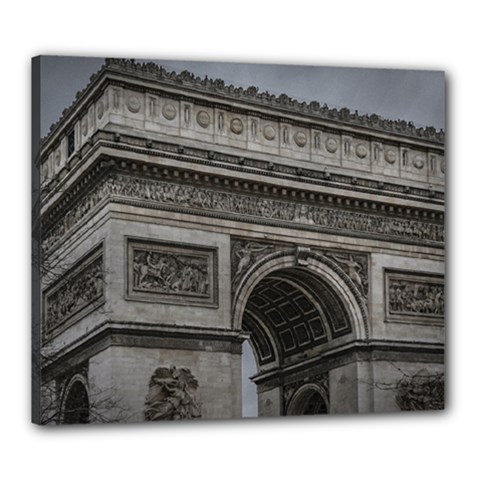 Triumph Arch, Paris, France016 Canvas 24  X 20  (stretched) by dflcprintsclothing