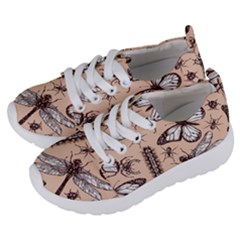 Vintage-drawn-insect-seamless-pattern Kids  Lightweight Sports Shoes